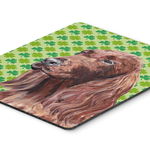 Caroline`s Treasures Irlandez Setter Lucky Shamrock St Patrick`s Day Mouse Pad, Hot Pad sau Trivet Multicolore Large, 