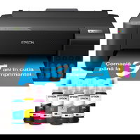 Imprimanta inkjet color CISS Epson L1230, dimensiune A4, viteza max 33ppm alb-negru, 15ppm color