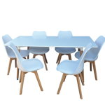 Set masa cu 6 scaune HB01 Mare 160cm, OEM
