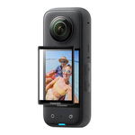 Set 2 Sticla securizata pentru ecran LCD pentru Insta360 X3, Zggzerg, Rezistent la zgarieturi, Rezistent la praf si rezistent la coliziuni, Usor de instalat si curatat, Cu accesorii de curatare, 3.9 x 5.5cm, Transparent