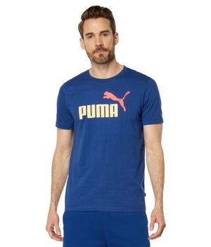Imbracaminte Barbati PUMA Essentials Two-Color Logo Tee Blazing Blue, PUMA