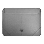 Husa Premium Guess Sleeve Saffiano Triangle Logo, Compatibila Cu Laptop / Macbook Pro / Air 13 inch, Silver - 39882, Guess