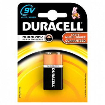 Baterie alcalina 9V 6LF22 Duracell Basic blister 1 baterie