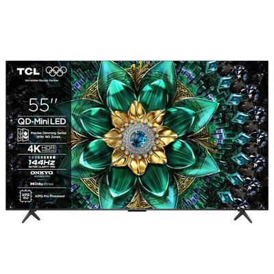 Televizor TCL Mini LED 55Q6C, 138 cm, Smart Google TV, 4K Ultra HD, Model 2025
