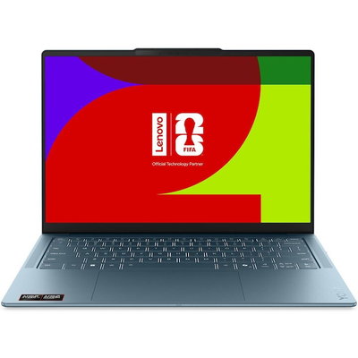 Lenovo Laptop Lenovo Yoga 7 2-in-1 14AGP11 cu procesor AMD Ryzen™ AI 7 445, Display 14 WUXGA, OLED, Touch, 32GB LPDDR5x RAM, 1TB SSD, Placa video AMD Radeon™ 840M Graphics, Windows 11 Pro, Tidal Teal, Lenovo