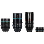 Set 3 obiective manuale Sirui Venus 35-75-150mm T2.9 1.6x Full Frame Anamorphic 3 Lens Kit Hard Case with 1.25x Adapter, Sirui