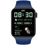 Ceas smartwatch W37 seria 7 compatibil Android si IOS, albastru W37 BMG, OMC