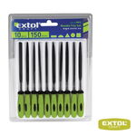 Set 10 pile cu mâner din plastic, 150mm Extol CRAFT EXTOL-88001, EXTOL Premium