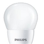 Pachet 2 becuri LED Philips P48, EyeComfort, E14, 7W (60W), 806 lm, lumina alba calda (2700K), Philips