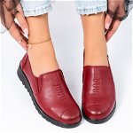 Pantofi Casual, culoare Rosu, material Piele ecologica - cod: P11531, Gloss