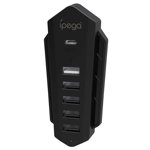 Hub USB/USB-C iPega P5036 pentru PS5,6in1, Negru
