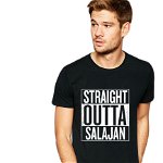 Tricou negru barbati - Straight Outta Salajan, THEICONIC