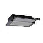 Hota Profesionala Incorporabila, Absorbtie 420 M³/h, 2 X 95 W, Doua Motoare, Protectie Termica 120 °c, Iluminare, Design Modern, Lampa Halogen, Negru, Hausberg