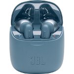 Casti In-Ear True Wireless JBL Tune 220TWS, JBL Pure Bass Sound, Bluetooth Wireless, Hands-free Stereo Calls, 19h playback, Albastru