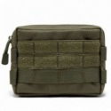 Borseta Modulara, Zamo®, pentru Rucsac, Material Impermeabil, Brate Reglabile, Dimensiune 17x12x4cm, Verde Militar, ZAMO