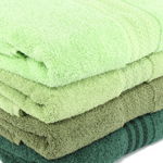 Set 4 prosoape Rainbow, Verde, 100% bumbac, 70 x 140 cm, 