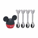 WMF set de linguri cu un solniță pentru copii Mickey Mouse 5-pack, WMF