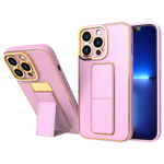 Carcasa Kickstand Case compatibila cu iPhone 13 Pink, OEM
