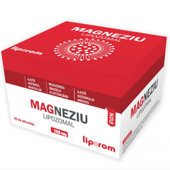 Magneziu Lipozomal 200mg, 30 plicuri, Liporom, Liporom Magneziu Lipozomal 200mg, 30 plicuri, Liporom, Liporom