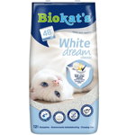 BIOKAT'S White Dream Classic 12 L nisip pentru pisici, din bentonita alba