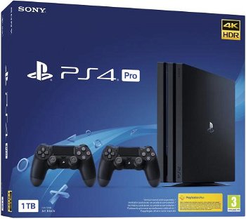 Consola Sony PlayStation PS4 PRO 1TB + Extra controller DS4 v2 Negru