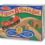 Melissa & Doug - Tren Lemn Si Circuit 8