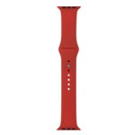 Curea compatibila Apple Watch 1/2/3/4, silicon, 42/44 mm Rosu inchis