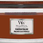 Woodwick Pumpkin Praline lumânare parfumată cu fitil din lemn (hearthwick) 453,6 g, Woodwick