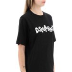 DSQUARED2 Logo Printed T-Shirt BLACK, DSQUARED2