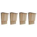 vidaXL Căsuțe de lilieci, 4 buc., 22 x 12 x 34 cm, lemn, vidaXL
