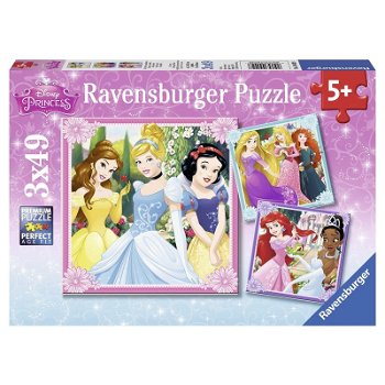 Ravensburger - Puzzle Printese Disney, 3x49 piese