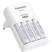 Set 4 baterii acumulator AA (R6) 2000mA si Incarcator Advanced Eneloop K-KJ17MCD40E, Panasonic Eneloop
