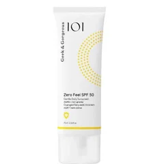 Crema de fata cu SPF 50 pentru protectie solara zilnica Zero Feel, 75 ml, Geek & Gorgeous,