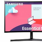 MONITOR SAMSUNG LS24C366EAUXEN 24 inch, Curvature: 1800R , Panel Type: VA, Resolution: 1920x1080, Aspect Ratio: 16:9, Refresh Rate:60Hz, Response time GtG: 4ms, Brightness: 250 cd/m², Contrast (static): 3000 : 1, Viewing angle: 178º(R/L), 178&o, Samsung
