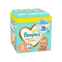 PAMPERS 8006540855898, Marimea 3, 6-10kg, 200 buc