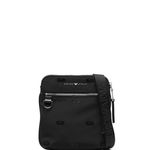 EA7 EA7 EMPORIO ARMANI Recycled nylon messenger bag BLACK, EA7