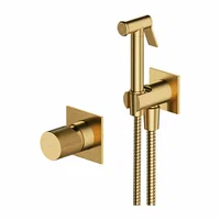 Sistem bideu pentru montaj ascuns Omnires Contour auriu periat