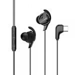 Casti Handsfree Baseus Gamo C15 In Ear Cu Mufa Type-c,cablu Textil ,negre