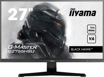 IIYAMA Monitor gaming LED VA iiyama G-Master G2755HSU-B1 27 Full HD, HDMI, Display Port, 100Hz, AMD FreeSync™ technology, BLACK HAWK ™, Vesa, Negru, IIYAMA