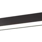 Plafoniera din Metal Negru H6.5xL57cm Linear