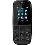Telefon mobil Nokia 105 (2019), Dual Sim (Negru), NOKIA