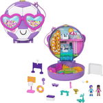 Set de joaca cu 2 papusi si 12 accesorii Polly Pocket, Football Team, HCG14, Polly Pocket