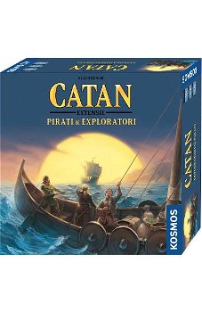 Joc de societate CATAN Extensie - Pirati si exploratori 3/4 PE24EXT, 10 ani+, 2-4 jucatori