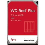 HDD NAS WD Red Plus (3.5'', 4TB, 128MB, 5400 RPM, SATA 6 Gb/s), Western Digital