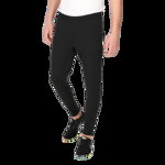 Nike, Pantaloni cu slituri cu fermoar si tehnologie Dri-FIT, pentru fotbal Academy, Negru stins, XL
