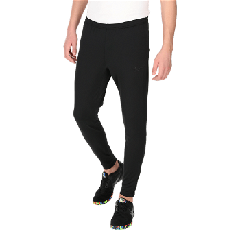 Nike, Pantaloni cu slituri cu fermoar si tehnologie Dri-FIT, pentru fotbal Academy, Negru stins, XL