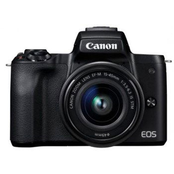 Aparat foto mirrorless EOS M50, 24.1 MP, 4K, Wi-Fi, Negru + Obiectiv EF-M 15- 45mm f/3.5-6.3 IS STM