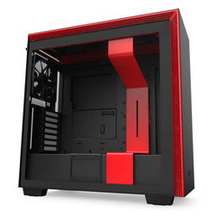 Carcasa NZXT H710 Matte Black/Red Middle Tower fara sursa ATX Black/Red