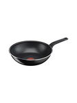 Tigaie WOK Tefal Simply Clean, 28 cm, aluminiu, Negru
