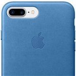 Husa de protectie APPLE pentru iPhone 7 Plus, piele, sea blue